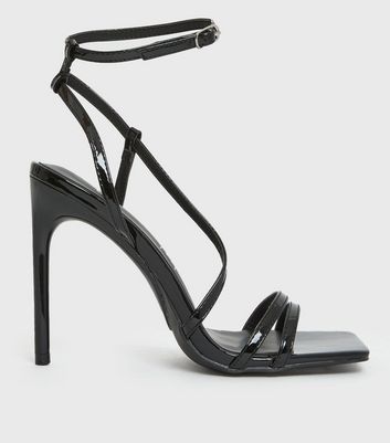 strappy open toe stiletto sandals