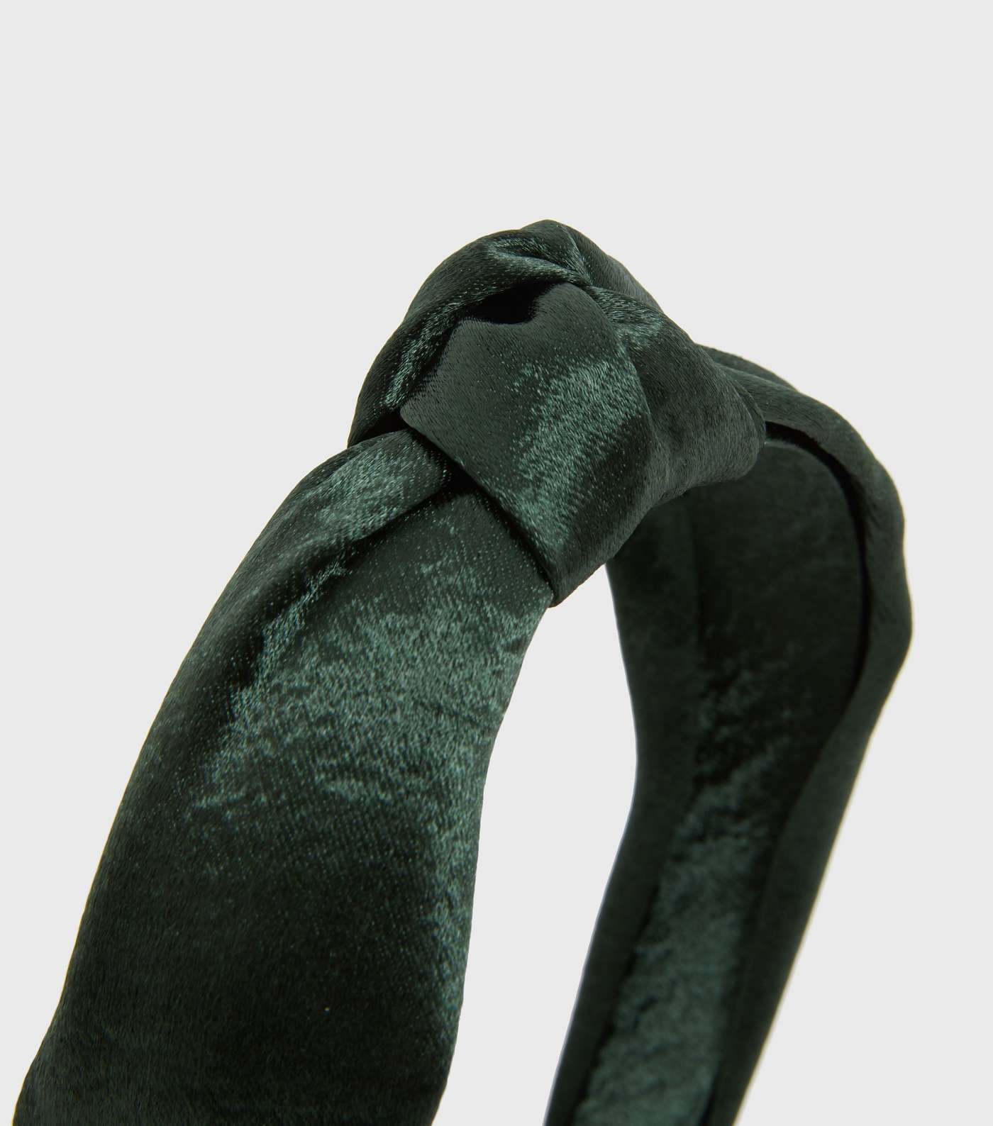 Green Satin Knot Headband Image 2