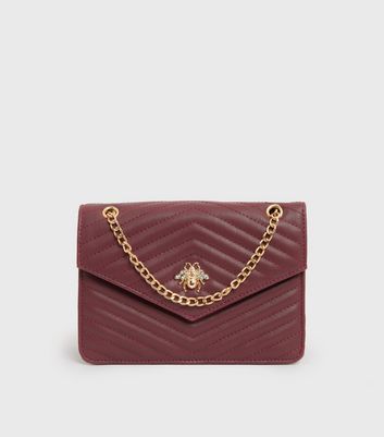 Burgundy bag 2025 new look