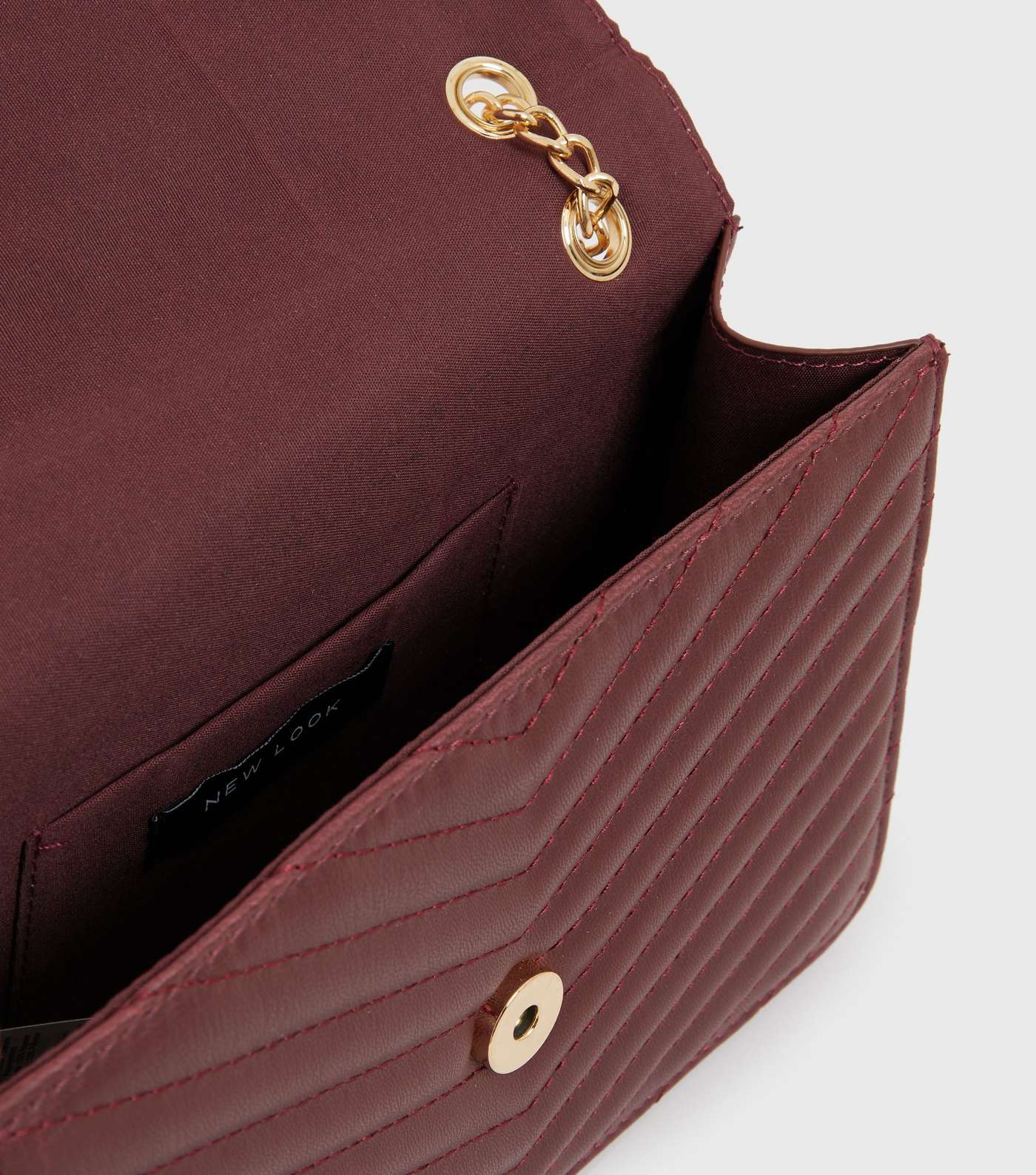 Burgundy Quilted Bee Embellished Cross Body Bag Image 4