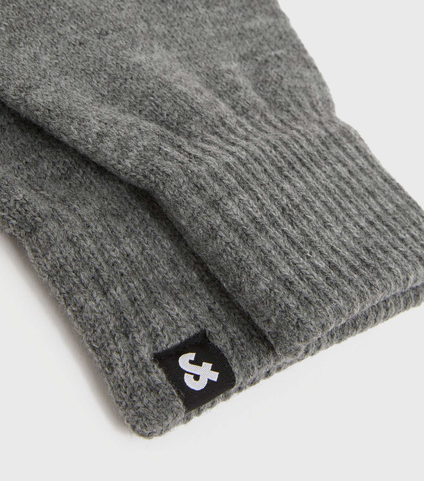 Jack & Jones Grey Knit Gloves Image 2
