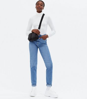 new look tall waist enhance mom jeans