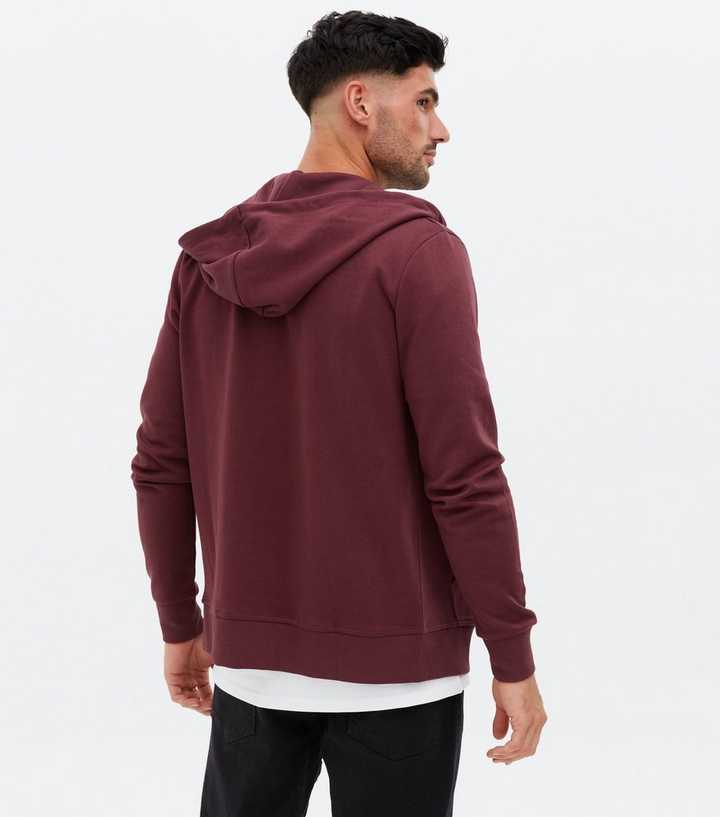 burgundy hoodie mens