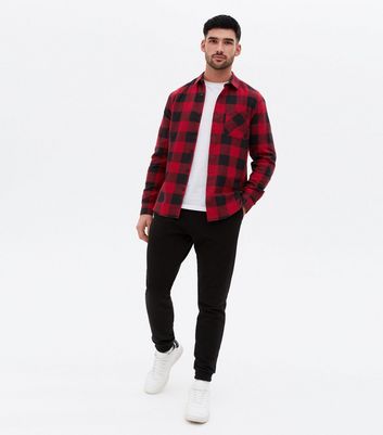 Checkered long 2024 sleeve outfit