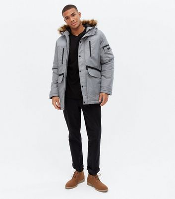 parka jacket faux fur