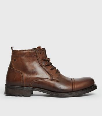 jack and jones brown leather shoes