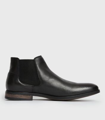 Jack & jones leather chelsea boots hotsell