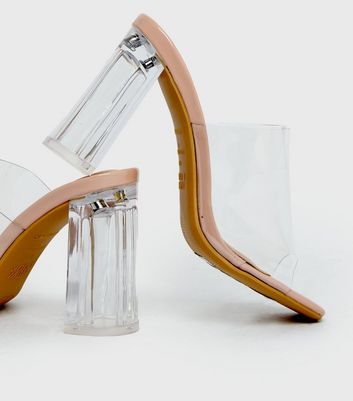 perspex heels new look