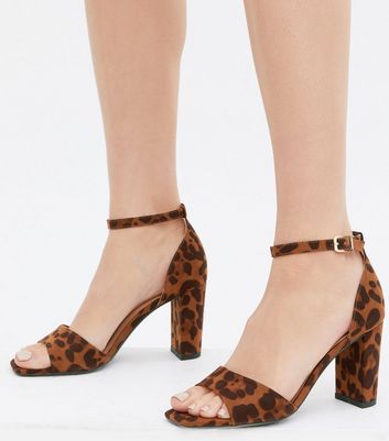 New look hotsell leopard print heels