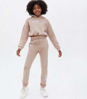 Girls Camel Weekend Logo Slim Joggers 