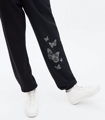 Rhinestone Butterfly outlet Joggers