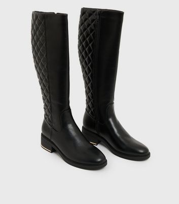 Lipsy knee high store quilted riding boot