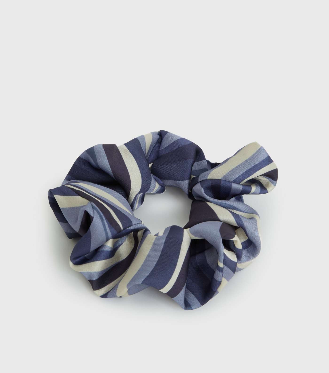 Blue Stripe Scrunchie