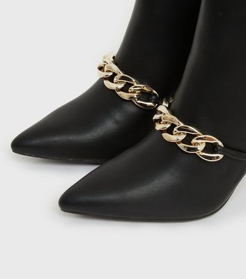 chain ankle boots