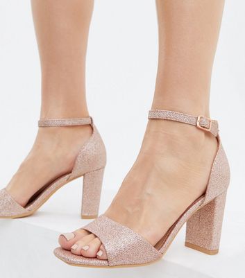 Buy Rose Gold Heeled Sandals for Women by Carlton London Online | Ajio.com