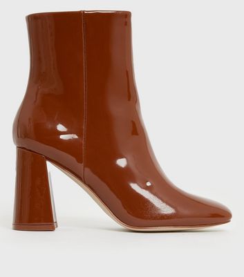 patent leather boots new look