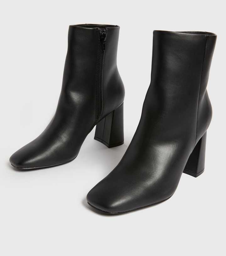 square block heel boots