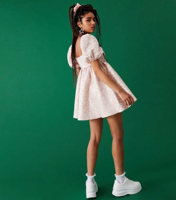 Too Cute Petite Pink Floral Mini Dress