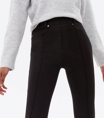 womens black ponte trousers