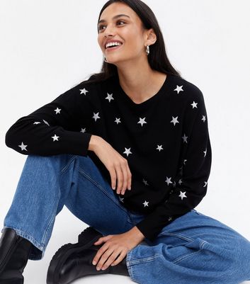 glitter star jumper