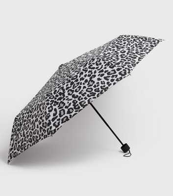 Black Animal Print Umbrella