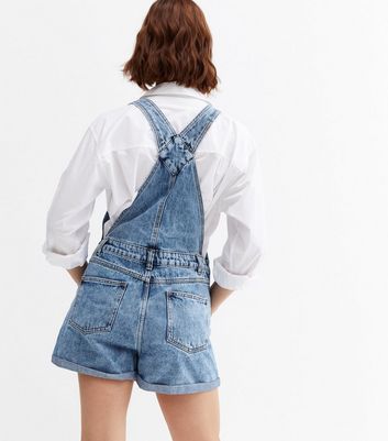 Ladies denim sale short dungarees