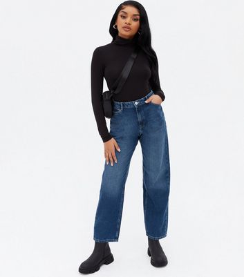 Noisy May Petite Blue High Waist 