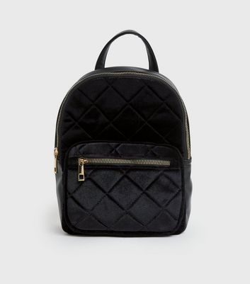 Mini velvet backpack sale