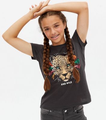 Children's leopard hot sale print clothes