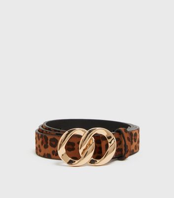 Leopard shop print belts