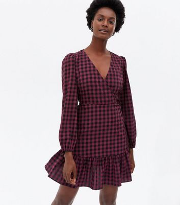 new look burgundy dress