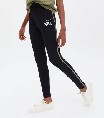 Girls Green Heart Logo T-Shirt and 