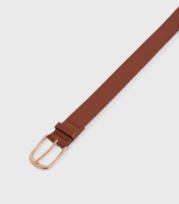 Tan Leather-Look Belt | New Look