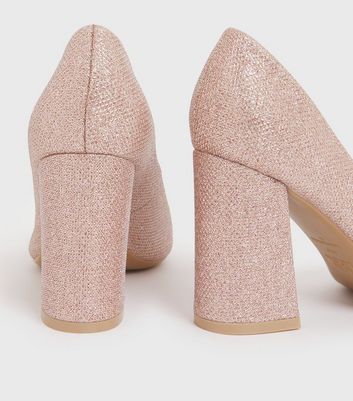 Rose gold pump clearance heels