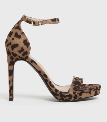 New look leopard print hot sale wedges