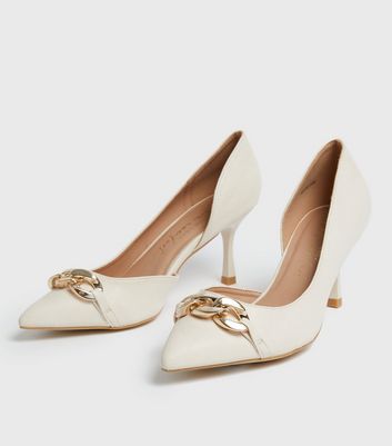 white stiletto pumps