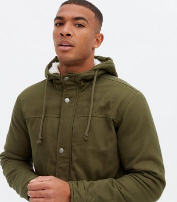 Lined hooded parka clearance jacket