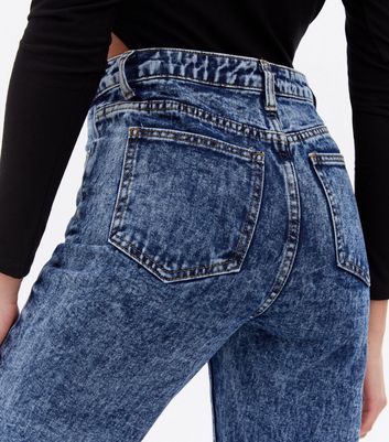 New look store acid wash jeans