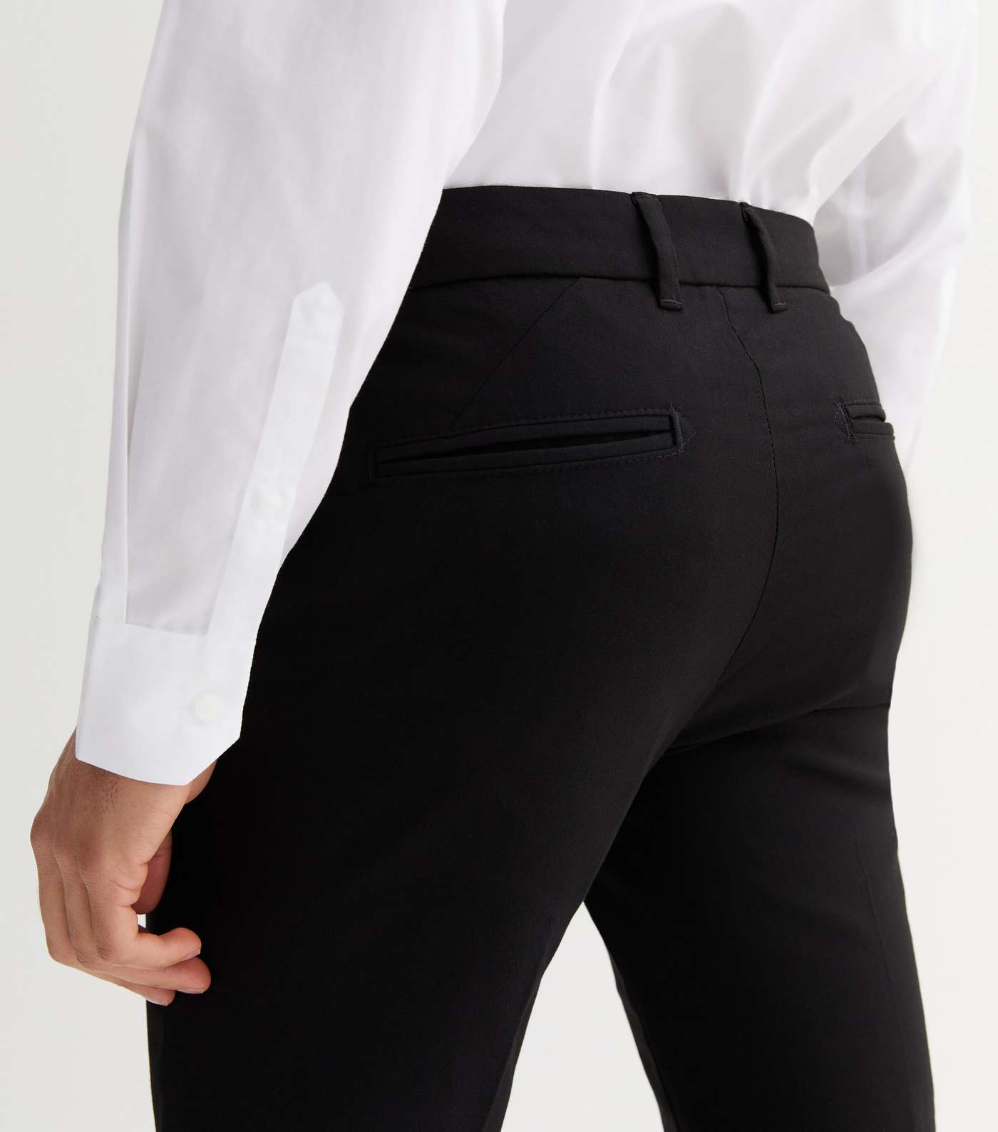 Black Skinny Suit Trousers Image 2