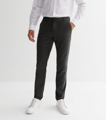 Skinny Zip Hem 4 Way Stretch Tailored Trouser | boohoo