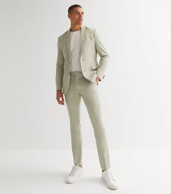 WES Formals by Westside Solid Emrald Green Slim Fit Trousers