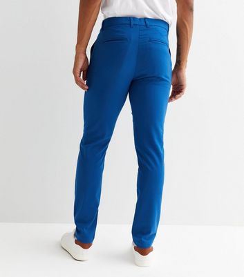 Mens bright cheap blue pants