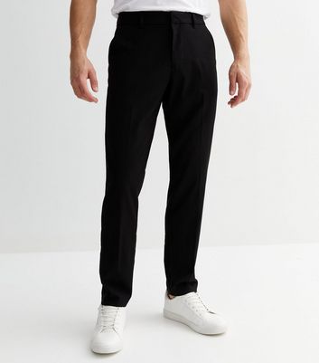 Black Mid Rise Slim Suit Trousers | New 