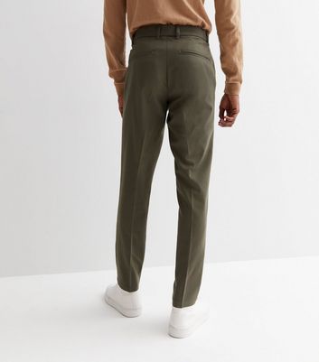 Mens skinny leg outlet khaki pants