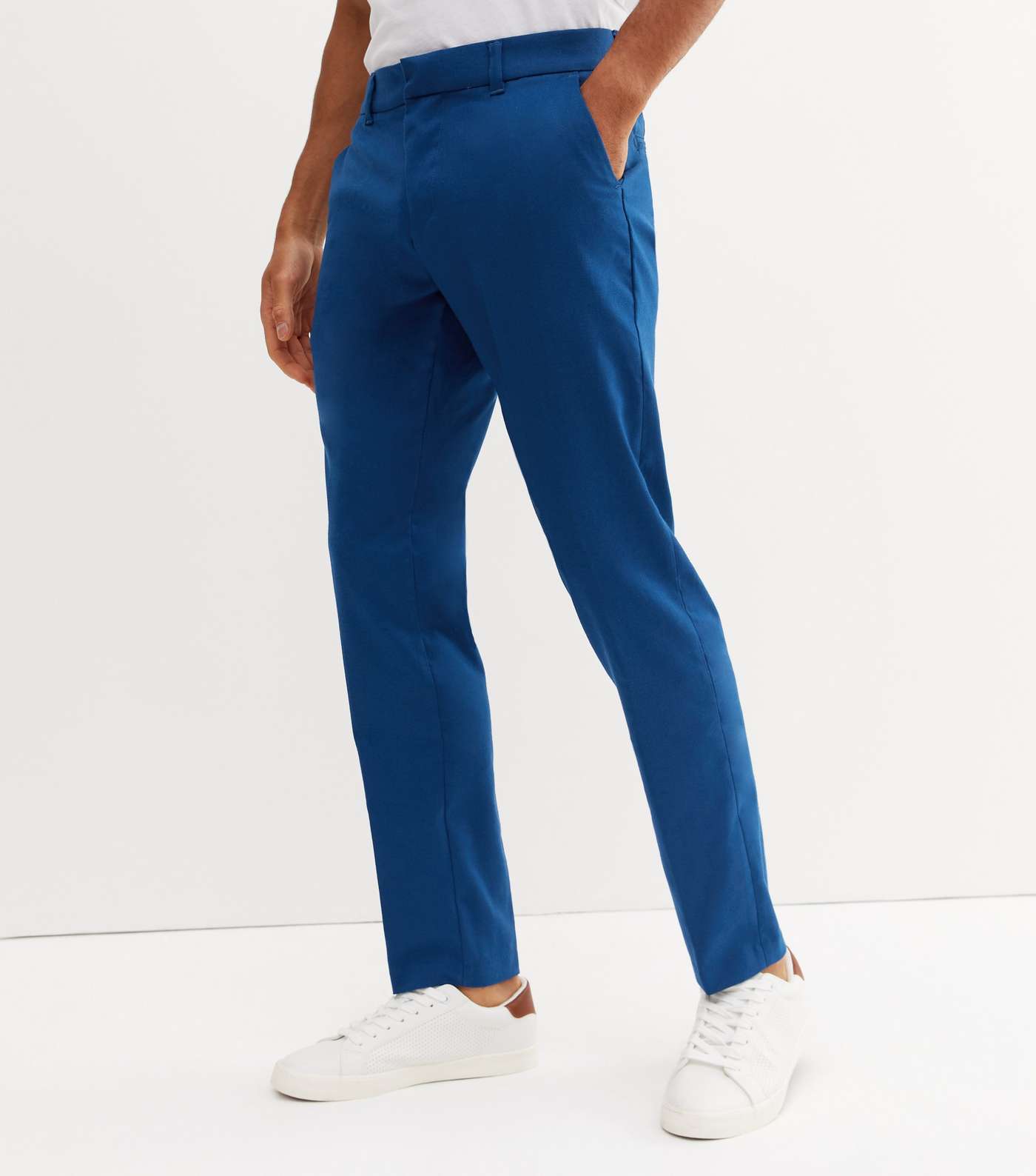 Indigo Mid Rise Slim Suit Trousers Image 2