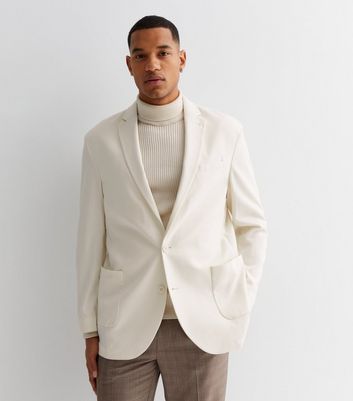 Blazer off outlet white beige