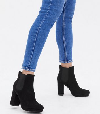 platform chelsea booties