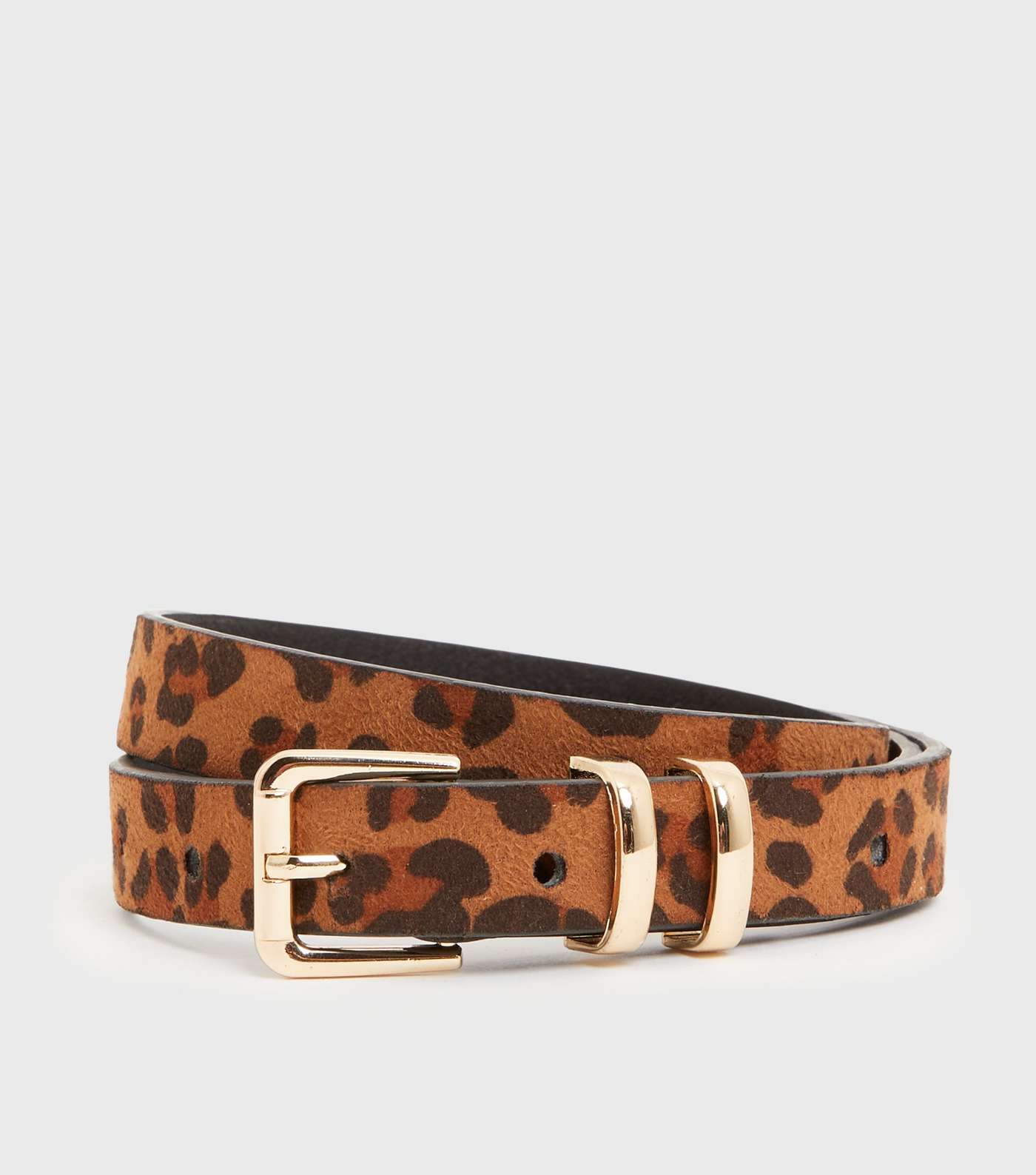Girls Rust Leopard Print Belt