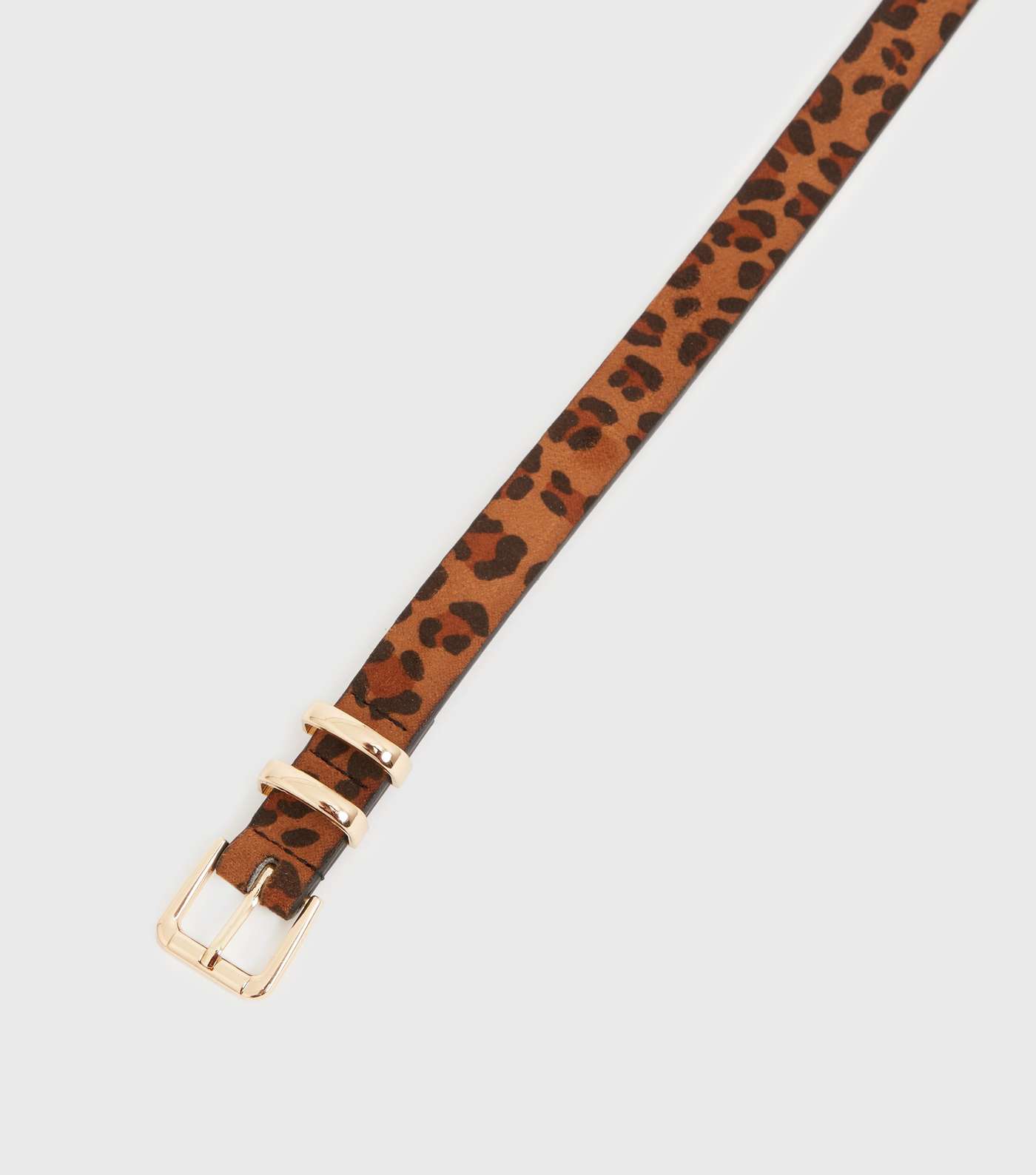 Girls Rust Leopard Print Belt Image 3