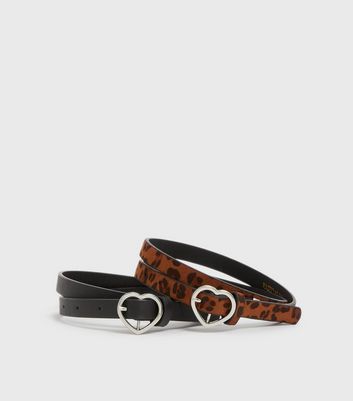 Leopard print sale belt new look